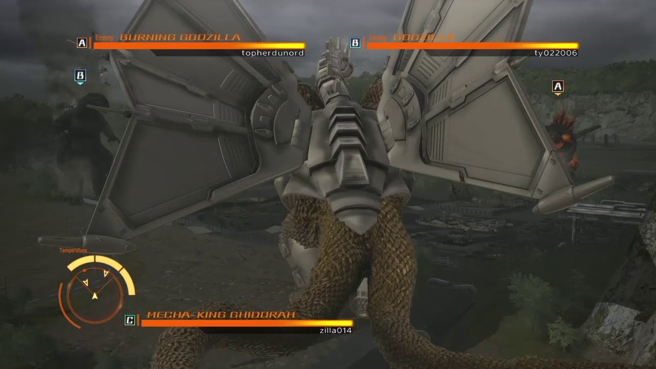 Godzilla PS4: Mecha-King Ghidorah vs Godzilla vs Burning Godzilla