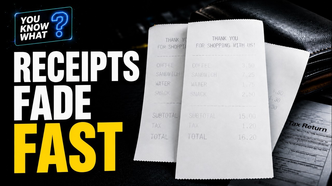 Your Bill Receipts are Designed to Fade!