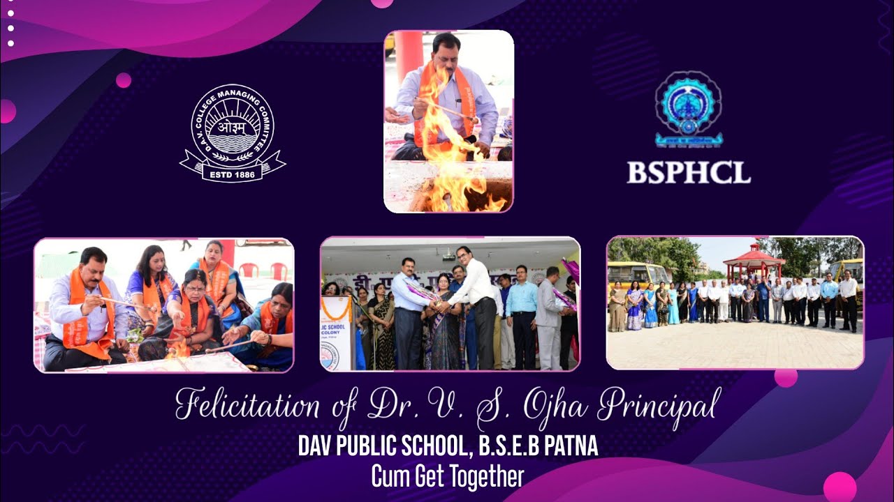 Farewell Of Our Honorable Principal  Dr. V.S.Ojha Sir/DAV BSEB COLONY,NEW PUNAICHAK/