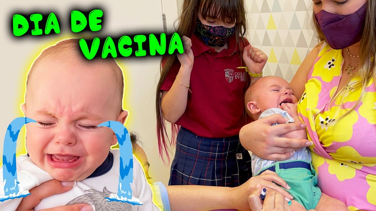 3 VACINAS NO MESMO DIA !!! ❤️ JÉSSICA GODAR, LAURINHA E HELENA E GABRIEL