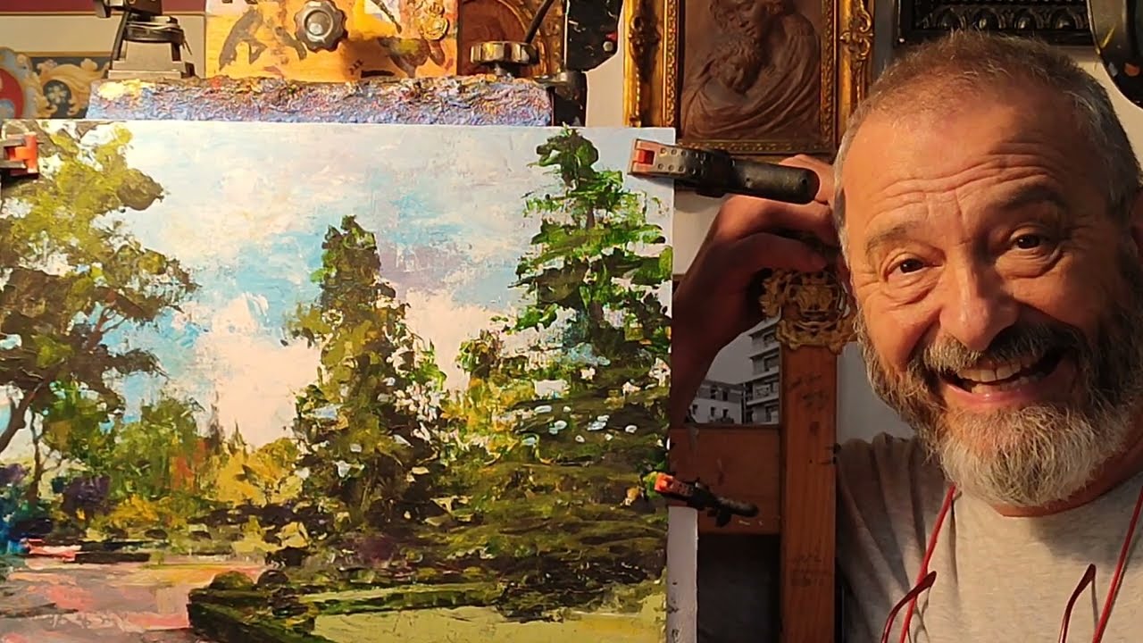 CÓMO PINTAR UN CUADRO CON ESPÁTULA Y ACRÍLICO POR LUIS RIZO PINTOR 149 @luisrizopintorartistico6574