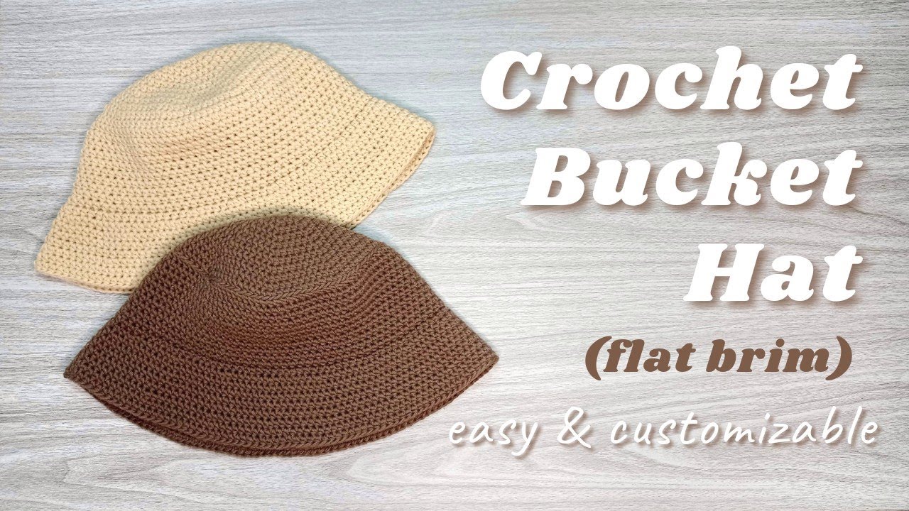 easy crochet bucket hat (customizable + free pattern) | yarned by kc | 🇵🇭