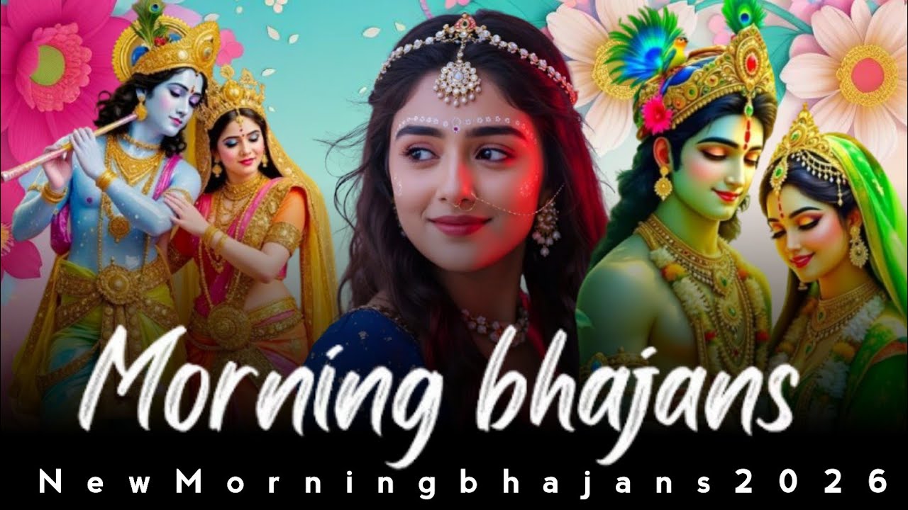 🌼Morning Radha Krishna Bhajan | Peaceful Devotional Song