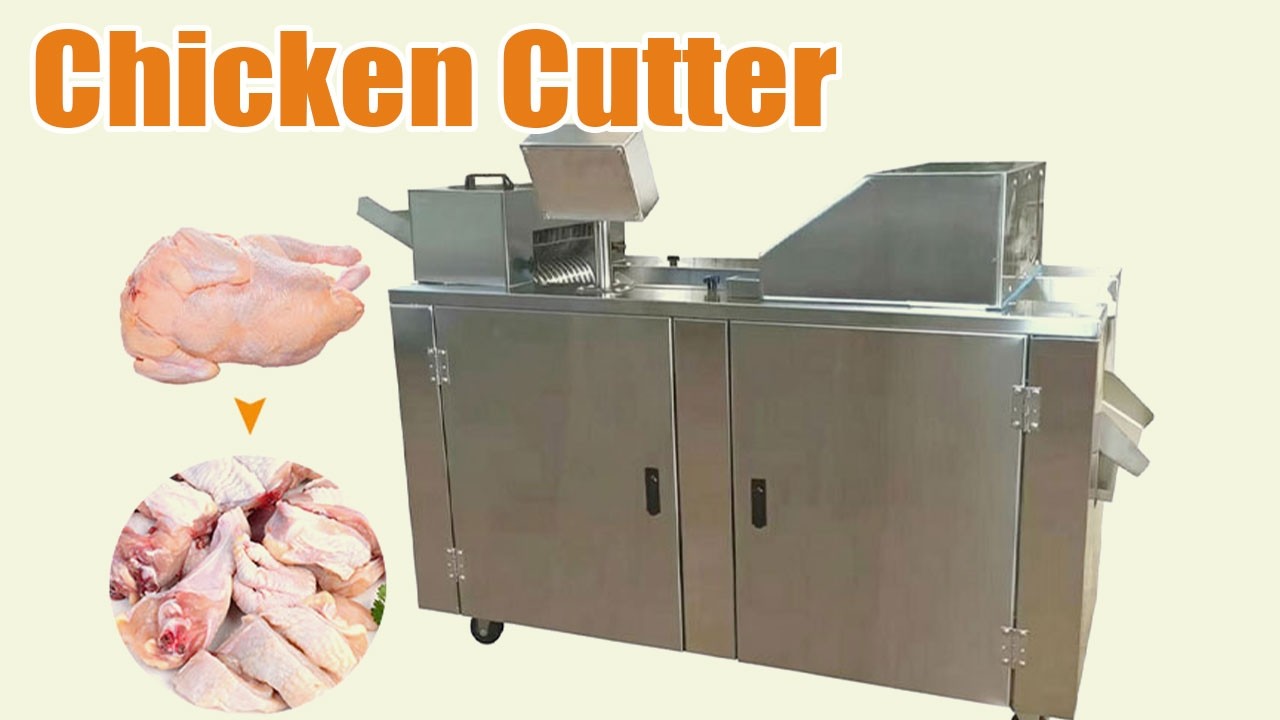 High-Efficiency Chicken Cutter | 300–800 kg/h Automatic Meat Cutting Machine