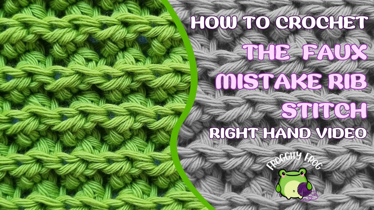 The Faux Mistake Rib Crochet Stitch - Simple Technique, Amazing Results
