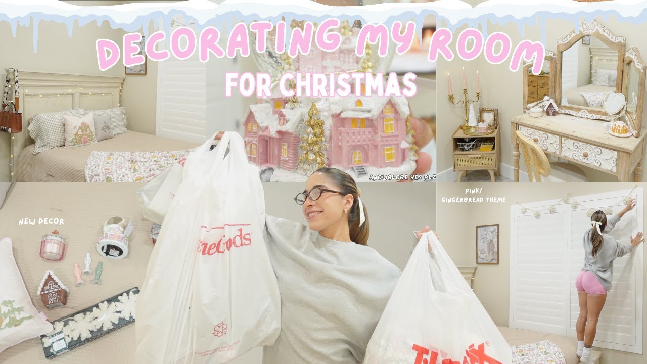 Christmas Bedroom Makeover 🧸 | decor haul, deep cleaning, cozy vibes  ⋆° 𐙚 ₊🕯️ೀ₊°⋆
