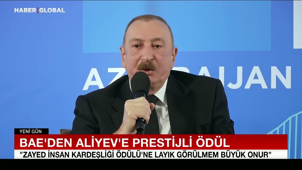 Azerbaycan  Cumhurbaşkanı Aliyev'den Davos'ta Mesaj: 
