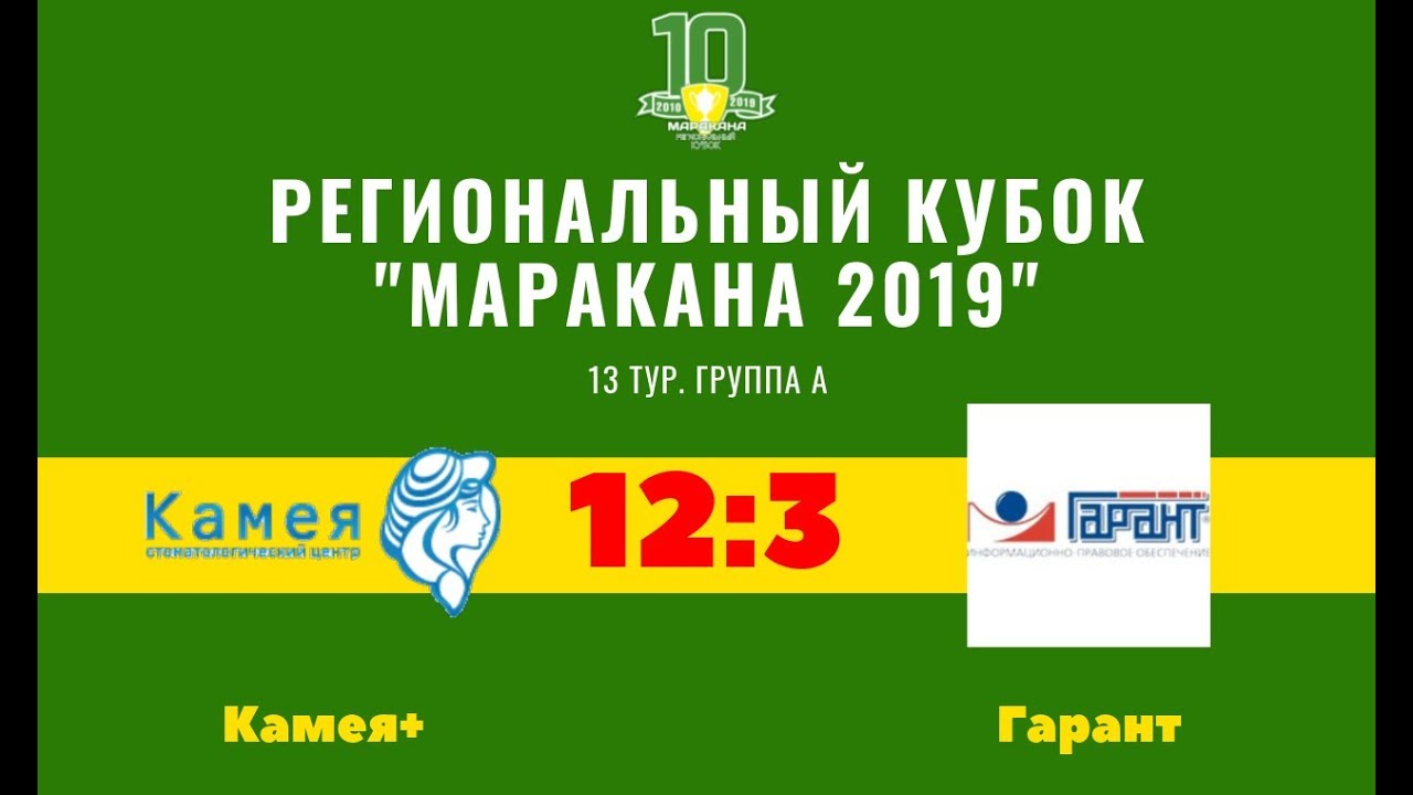 Кубок Маракана-2019. 13 тур. Камея+ - Гарант