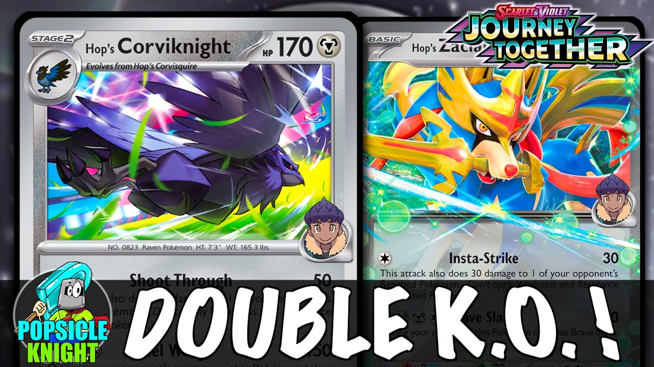 Hop's CORVIKNIGHT : Double K.O. ! Great Defensive Attack !  PTCGL Gameplay (JOURNEY TOGETHER)