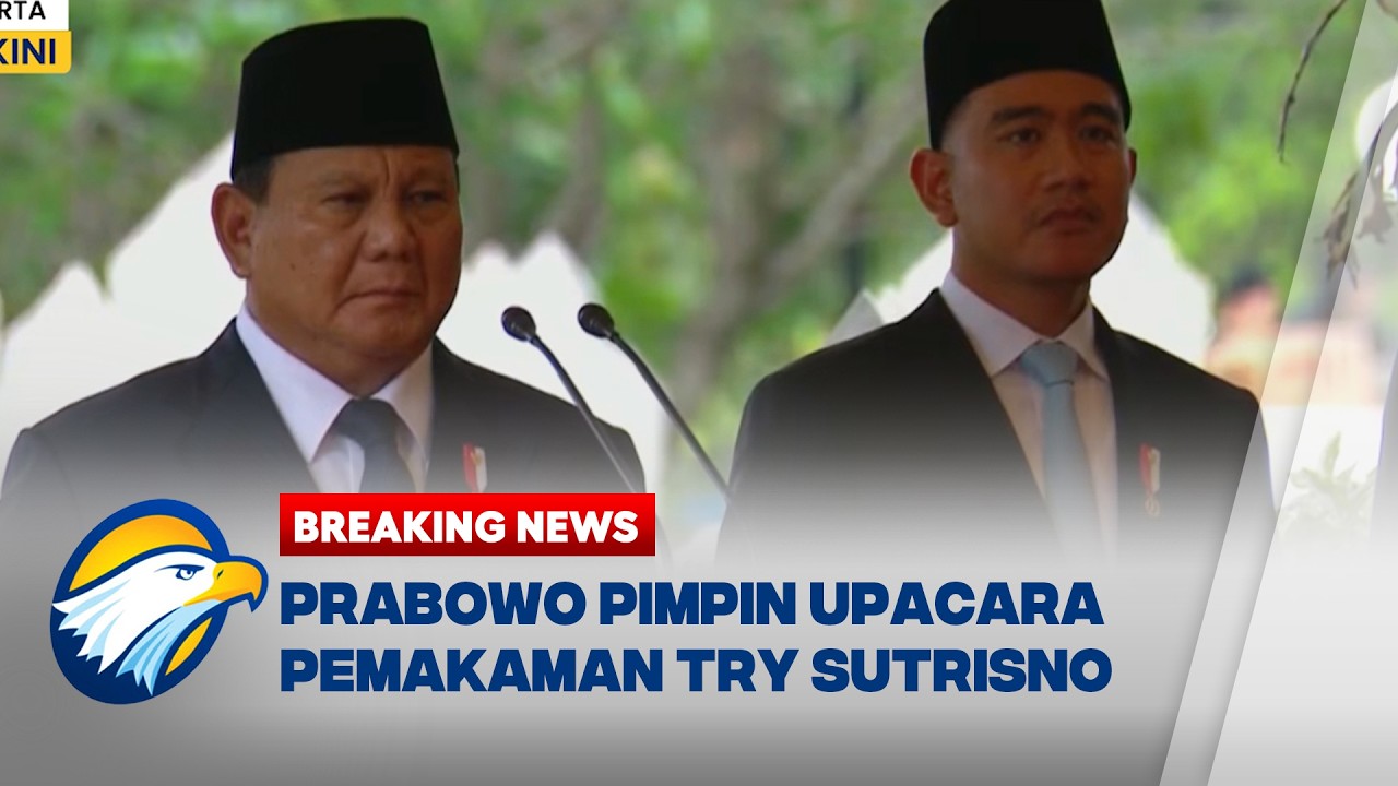 Presiden Prabowo Pimpin Langsung Upacara Pemakaman Try Sutrisno di TMP Kalibata