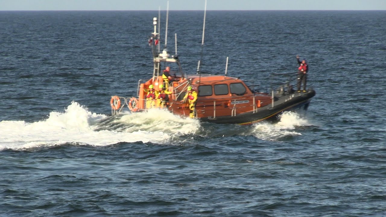 Montrose RNLI, lifeboats going out to sea.
