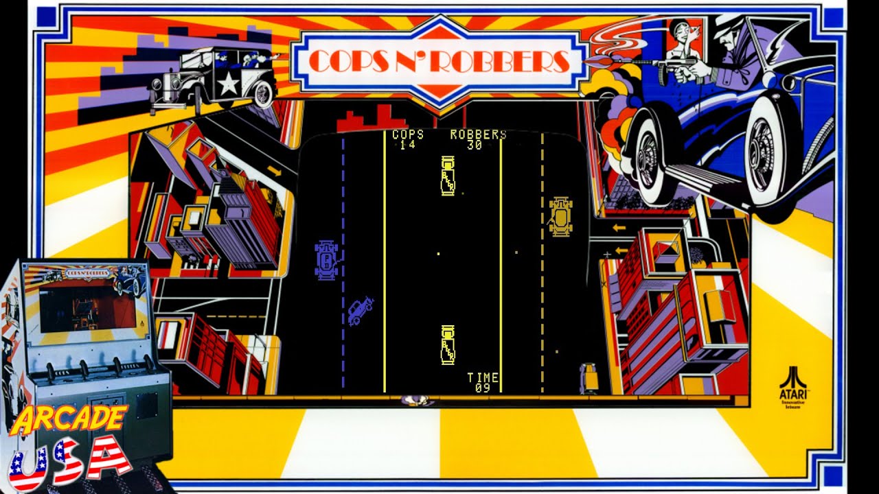 Cops N' Robbers!  (Arcade - Atari)