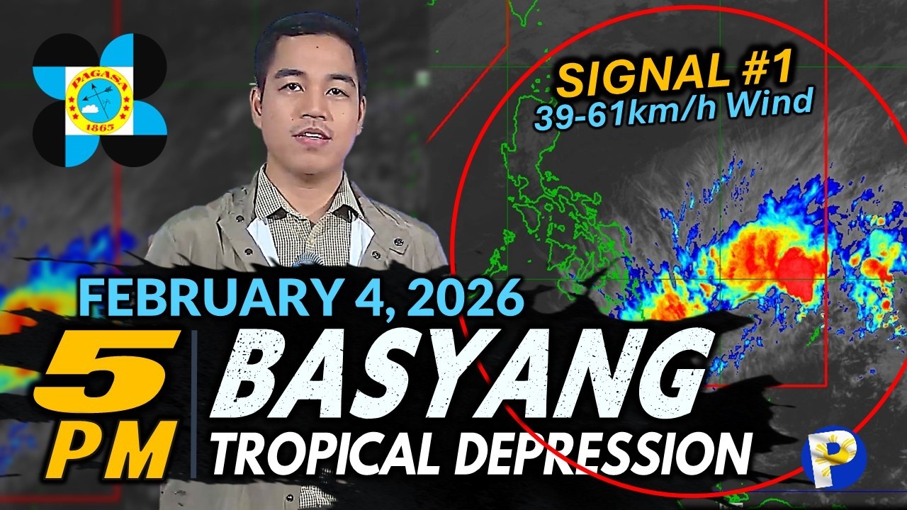 Bagyong BASYANG Papalapit na sa Kalupaan; Huling Namataan sa Silangan ng Surigao del Sur