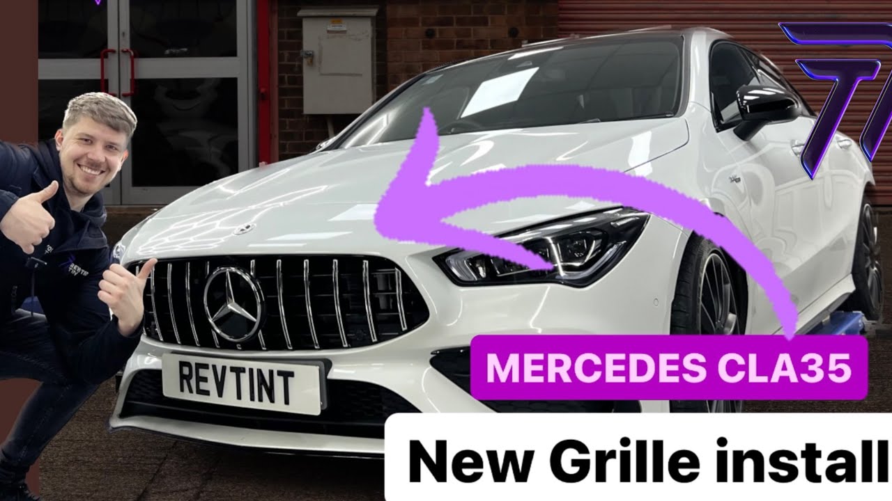 Mercedes CLA35 AMG GT style grille install