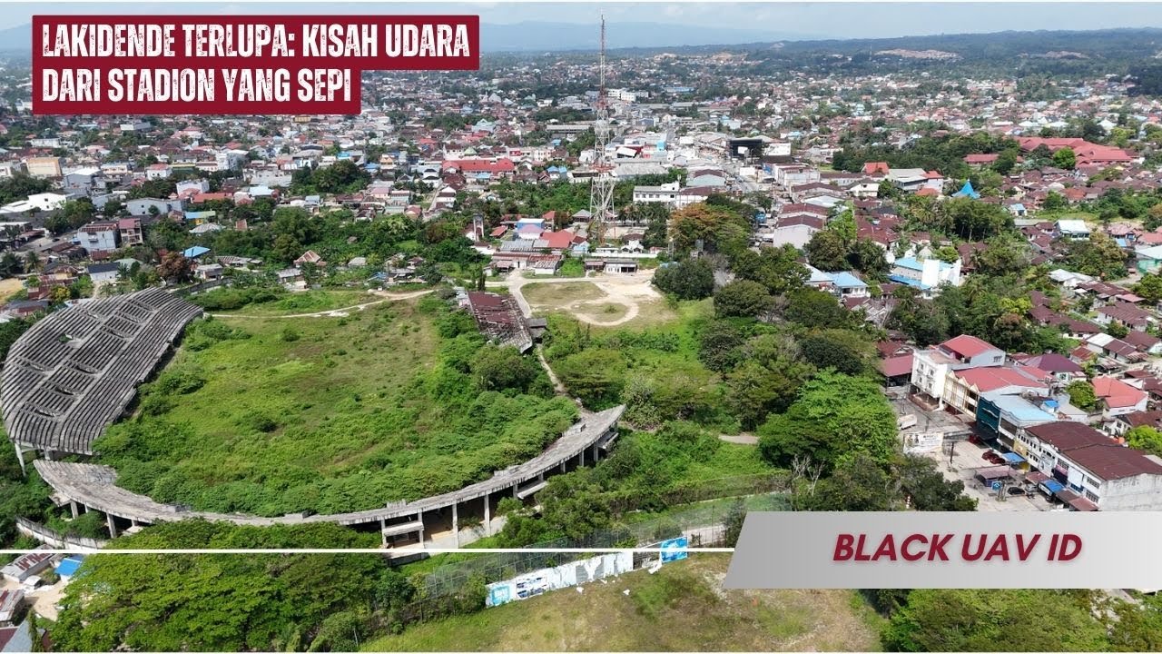 Reruntuhan & Bayangan: Terbang di Atas Stadion Lakidende 【4K】