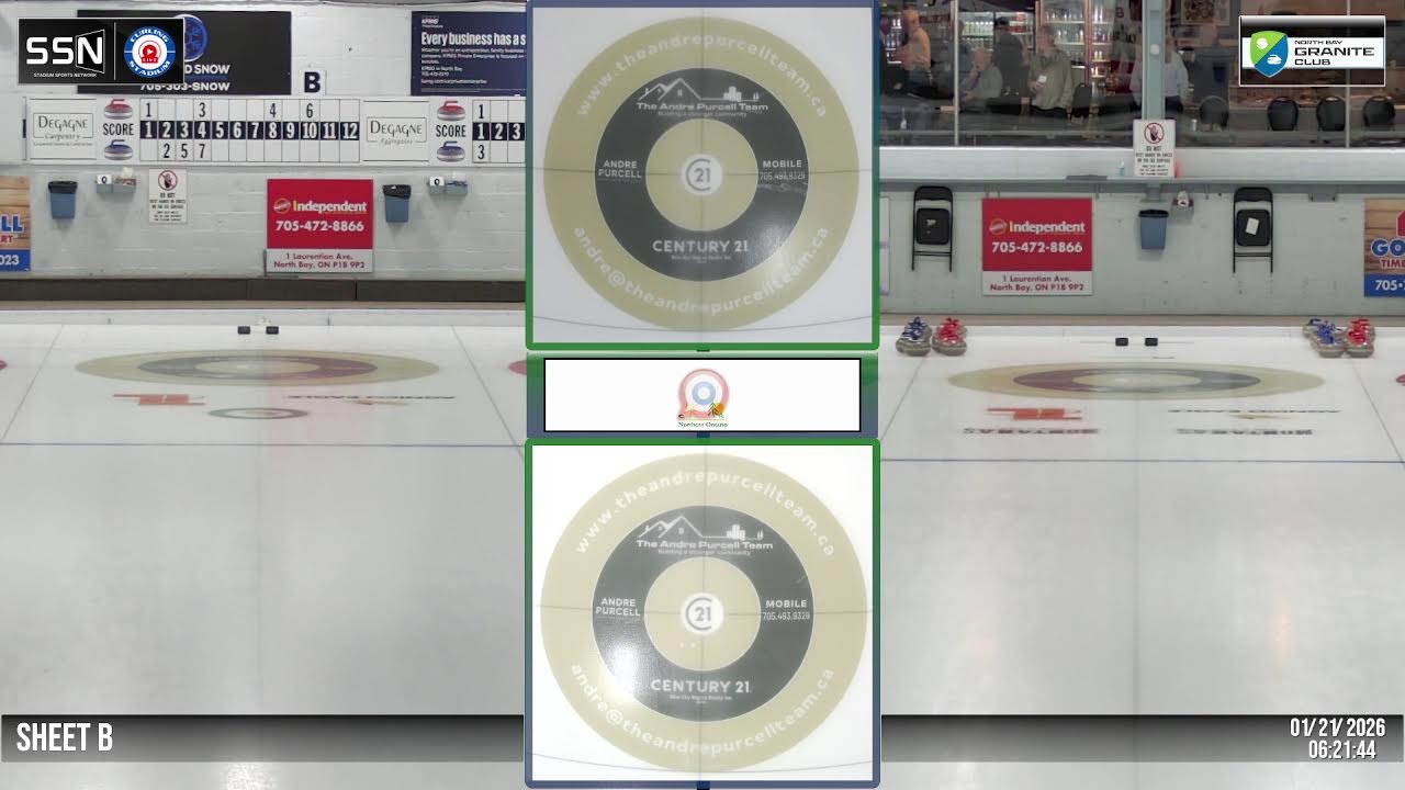 DWM Masters Bonspiel Draw #6, SHEET B | 01-21-26