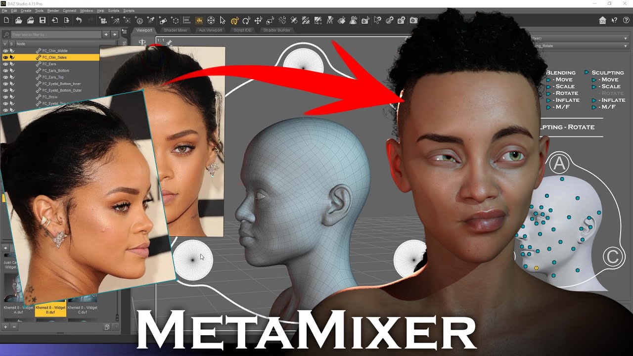 MetaMixer for Daz Studio - Demonstration