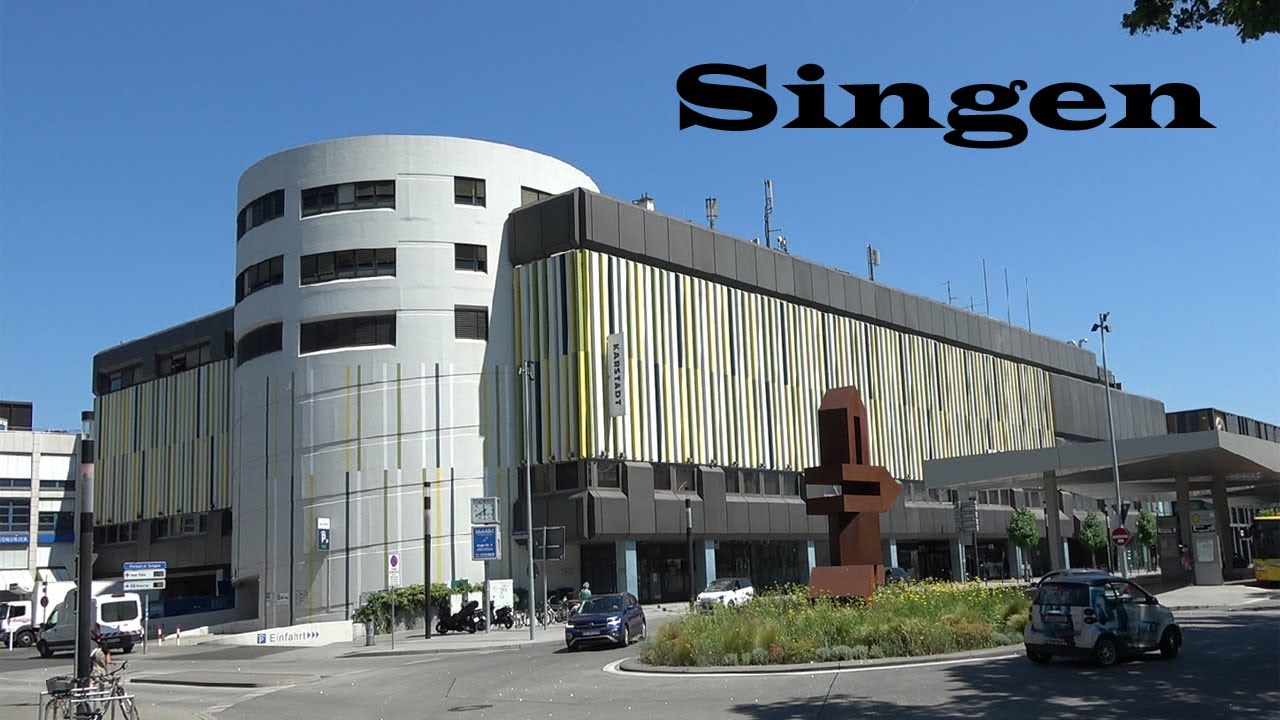 Central part of Singen in Germany