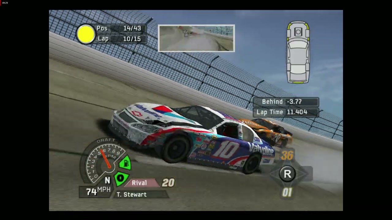 NASCAR 06 TTC Joe Nemechek 2005 at Talladega Superspeedway Gameplay