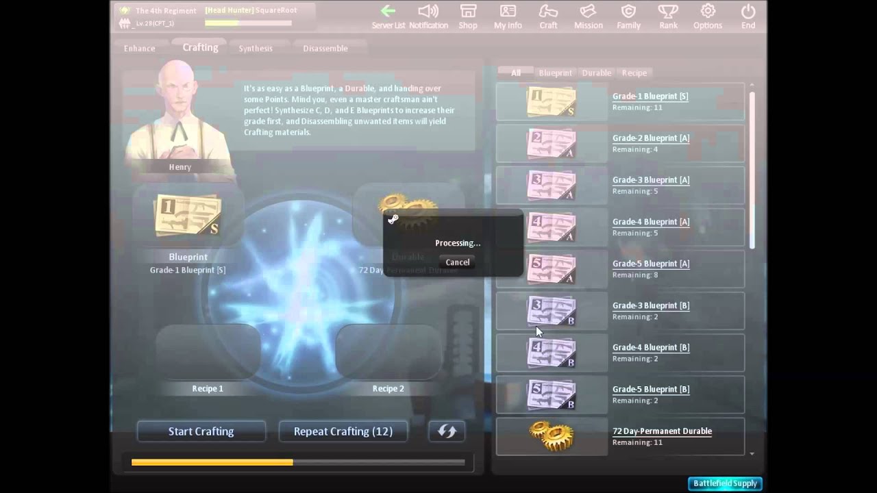 Counter-Strike Nexon: Zombies (C-SN:Z) Crafting 72-Permanent Day Durables x30