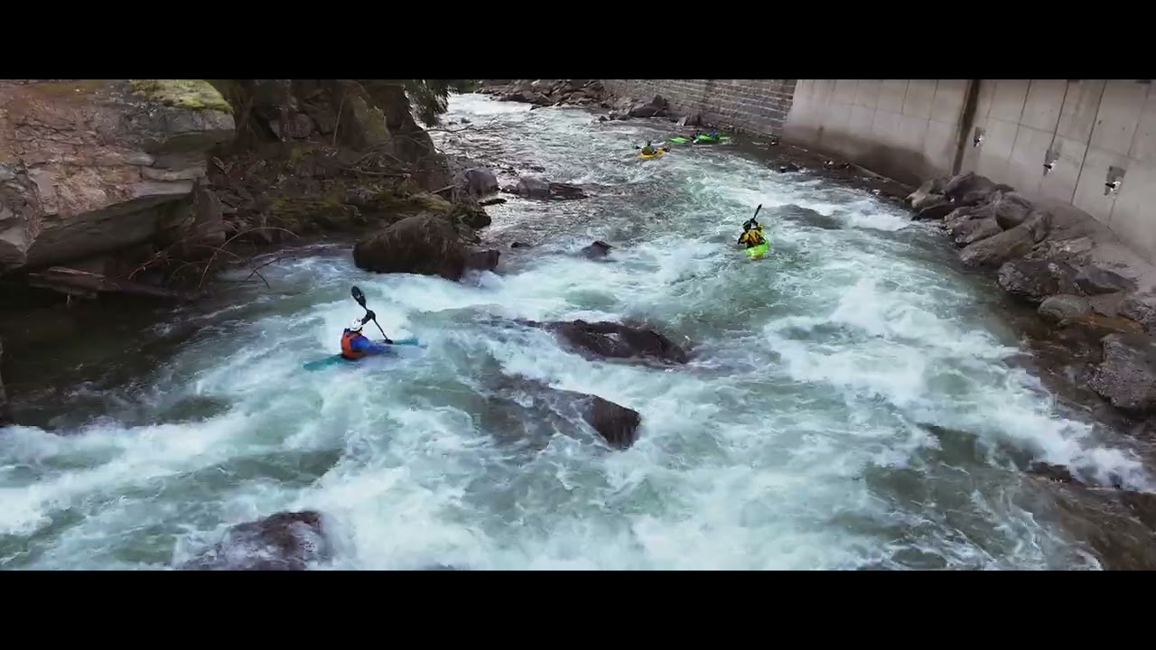 New years kayaking at Lieser