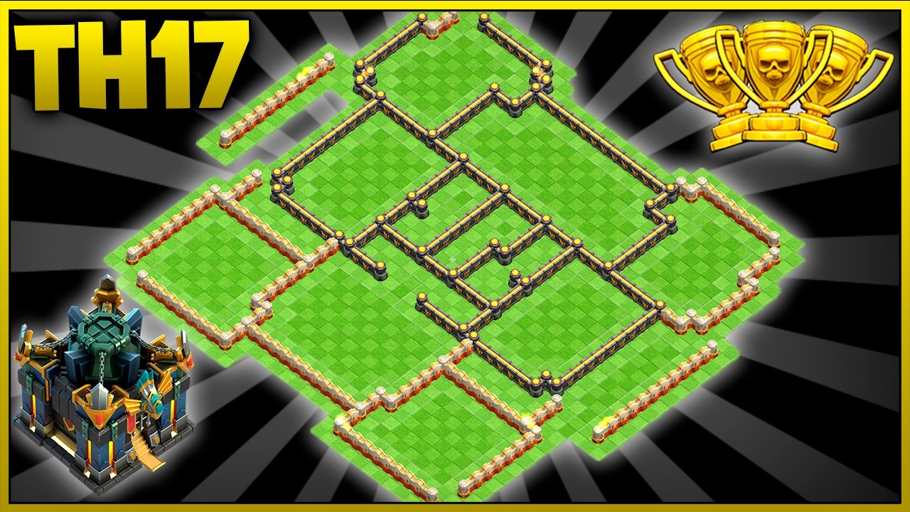 Diseño de Aldea SUBIDA de COPAS para Ayuntamiento 17 (TH17) con LINK | 2026 | Clash Of Clans