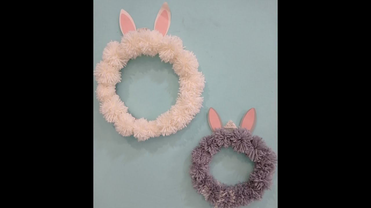 Χνουδωτό Πασχαλινό Στεφάνι 🐰