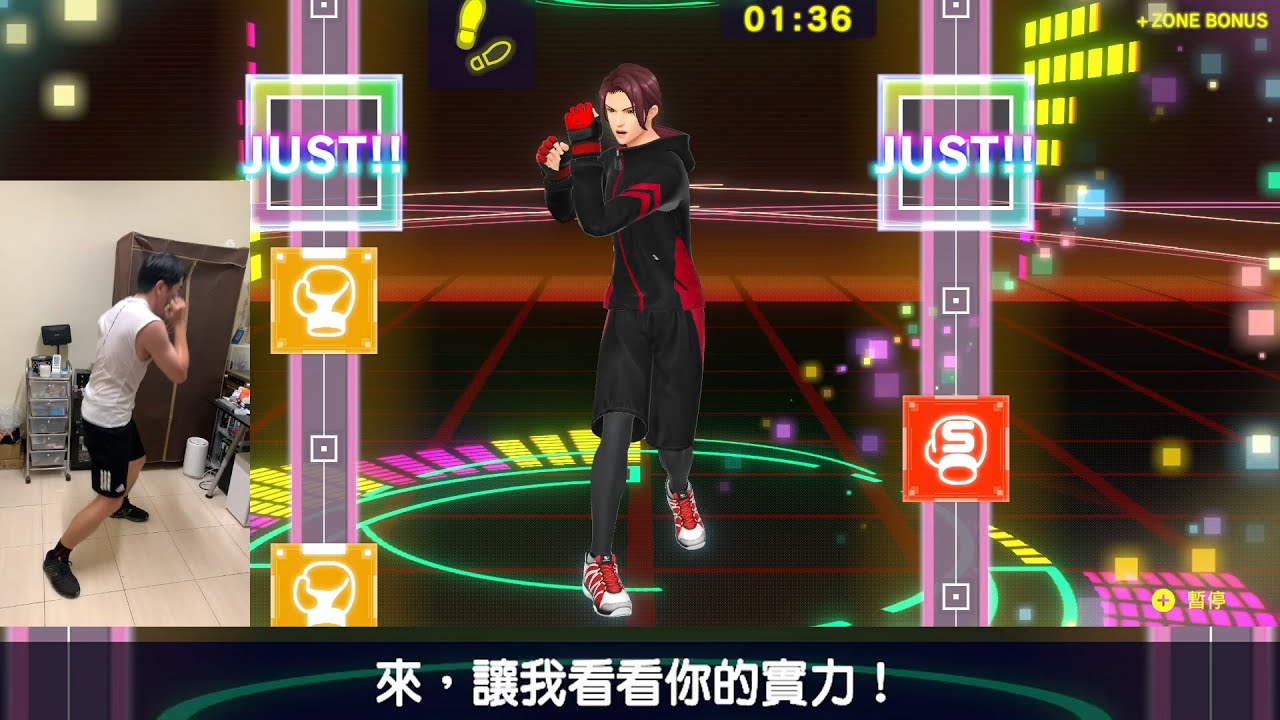 健身拳擊2 DLC：蓋伊(綠川光) - 鬼模式 - 高階動作組合1 - 音樂加速