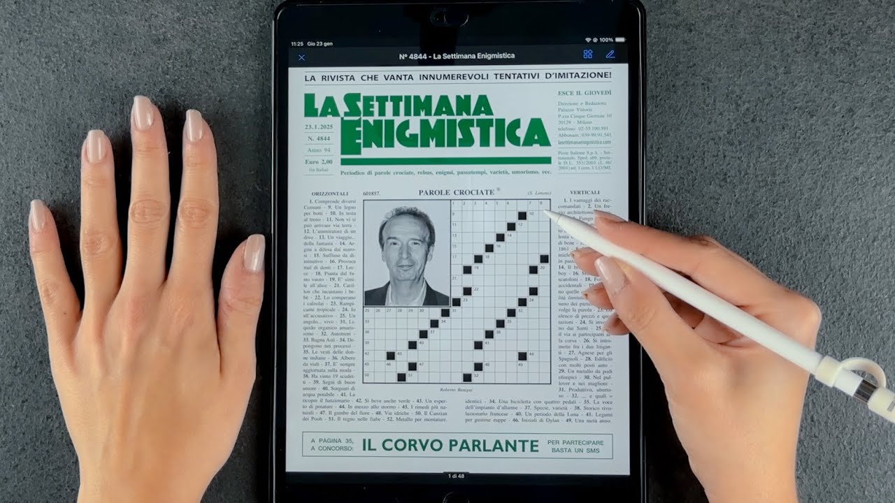 ASMR 📝 LA PRIMA SETTIMANA ENIGMISTICA del 2025 (Whispering)