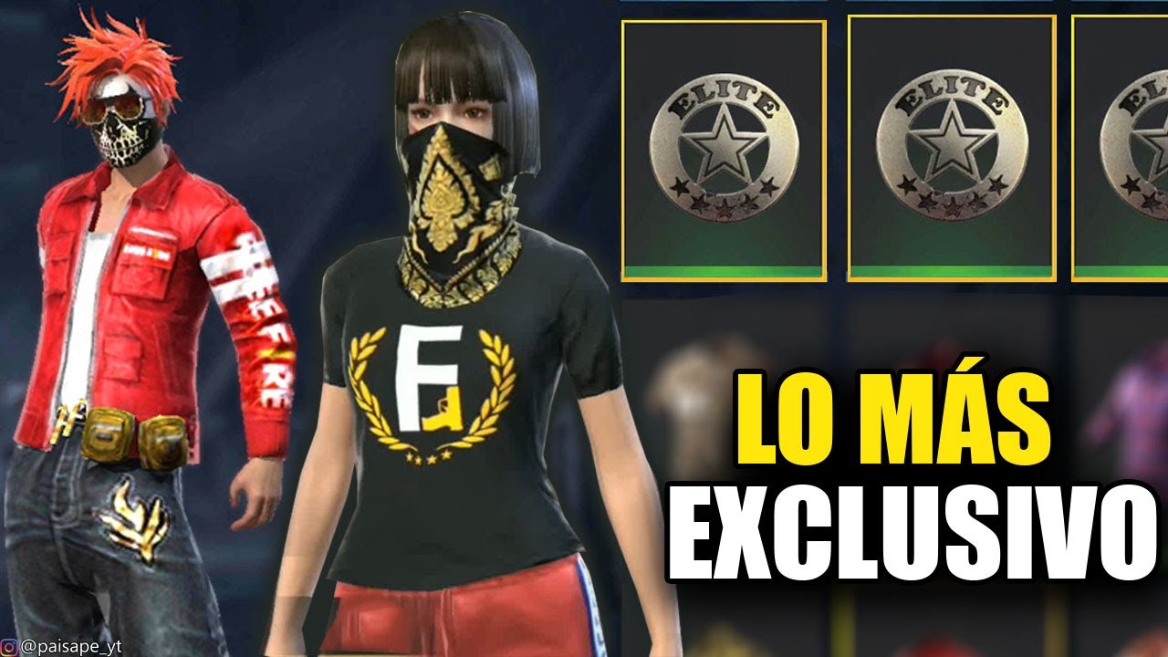 LAS 4 CAMISAS MAS EXCLUSIVAS DE FREE FIRE *SOLO UNOS CUANTOS LAS TIENEN*