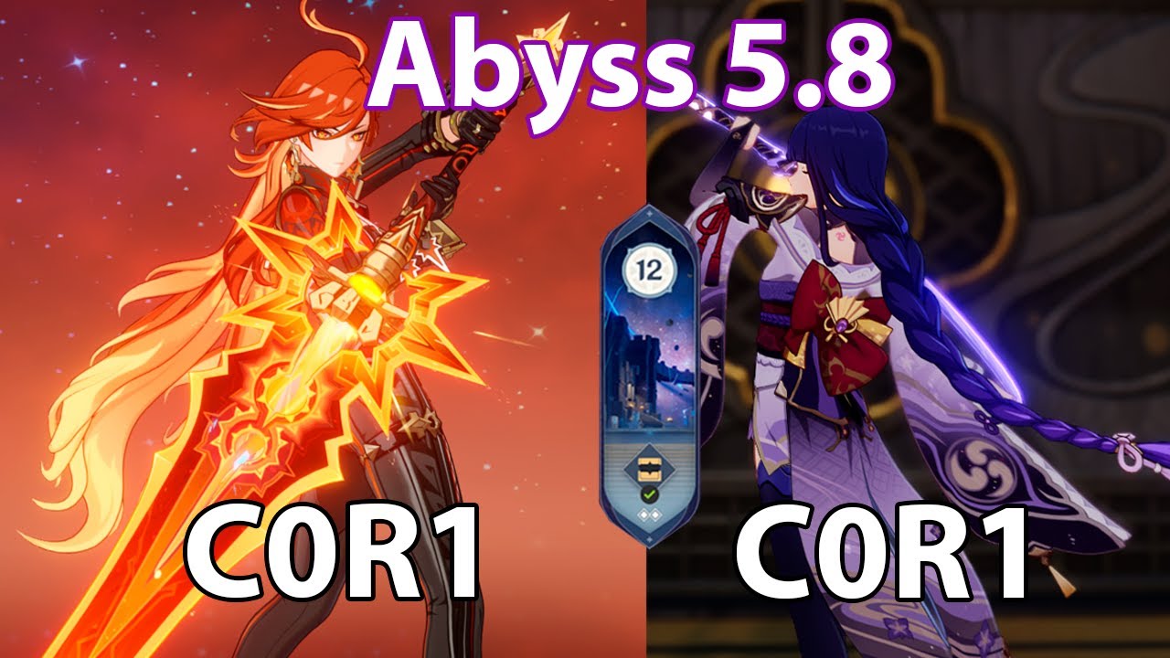 Abyss 5.8  | Raiden C0, Mavuika C0 | NO ineffa | Genshin Impact 5.8