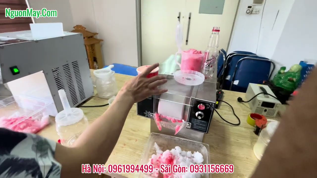 Đại Chiến Máy Làm Kem Tuyết Bingsu, So Sánh Thực Chiến  Máy Made In Đài Loan Và Trung Quốc