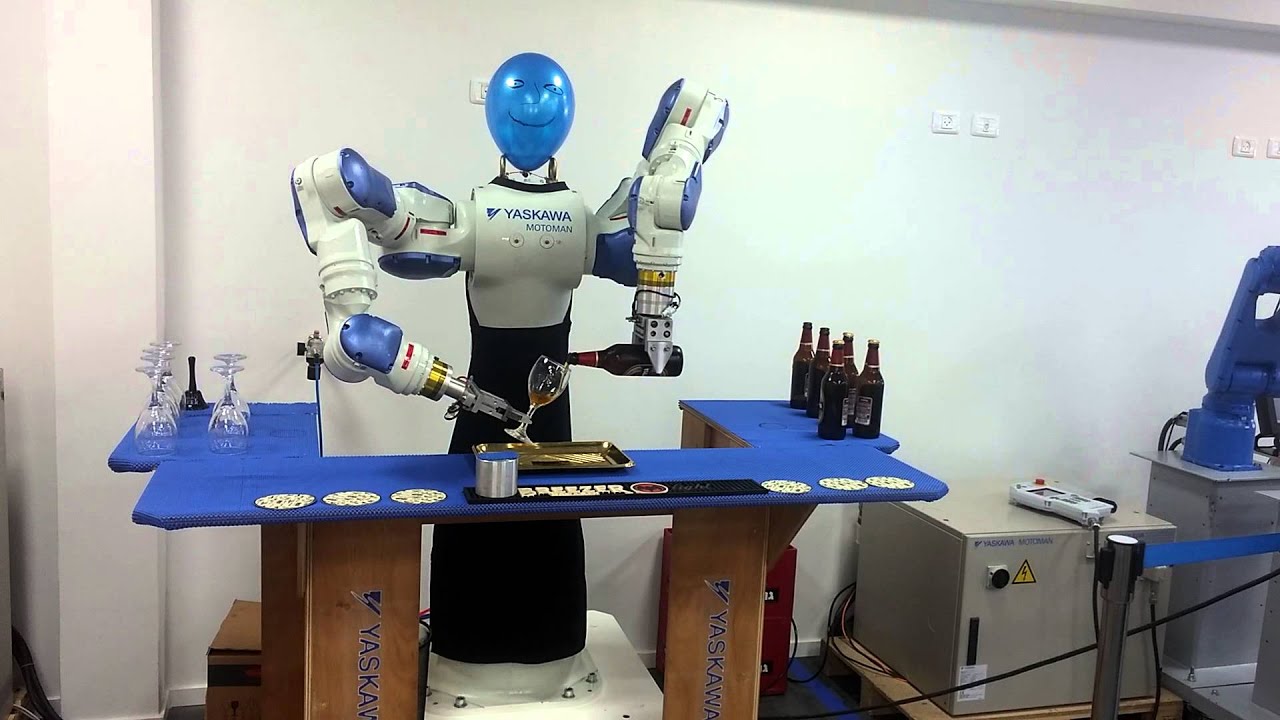 Barman robot from Motoman