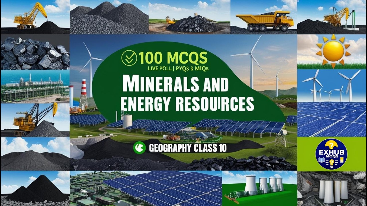 Minerals and Energy Resources | PYQs & MIQs |Class 10 CBSE NCERT Geography 