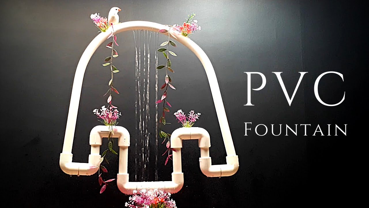 Make Perch Shower Waterfall Fountain Using PVC Pipes for Birds (DIY)