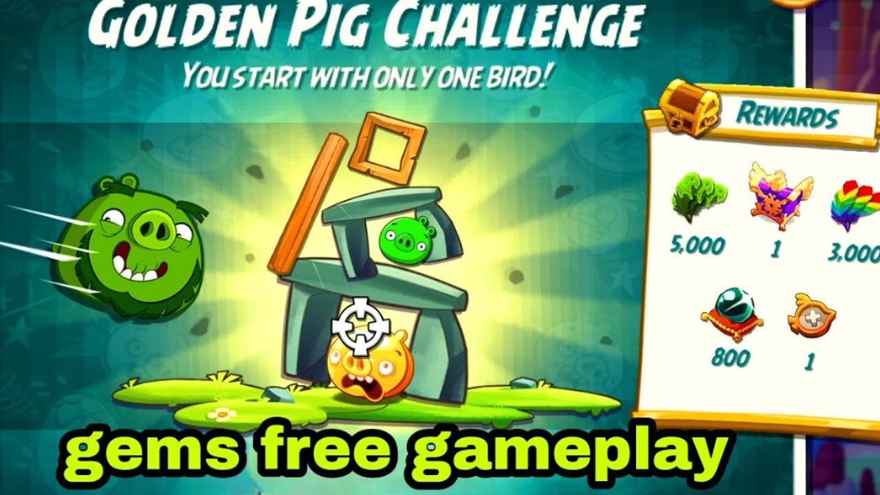 Angry birds 2 the golden pig challenge with leo 17 dec 2025 gems free#ab2 golden challenge today