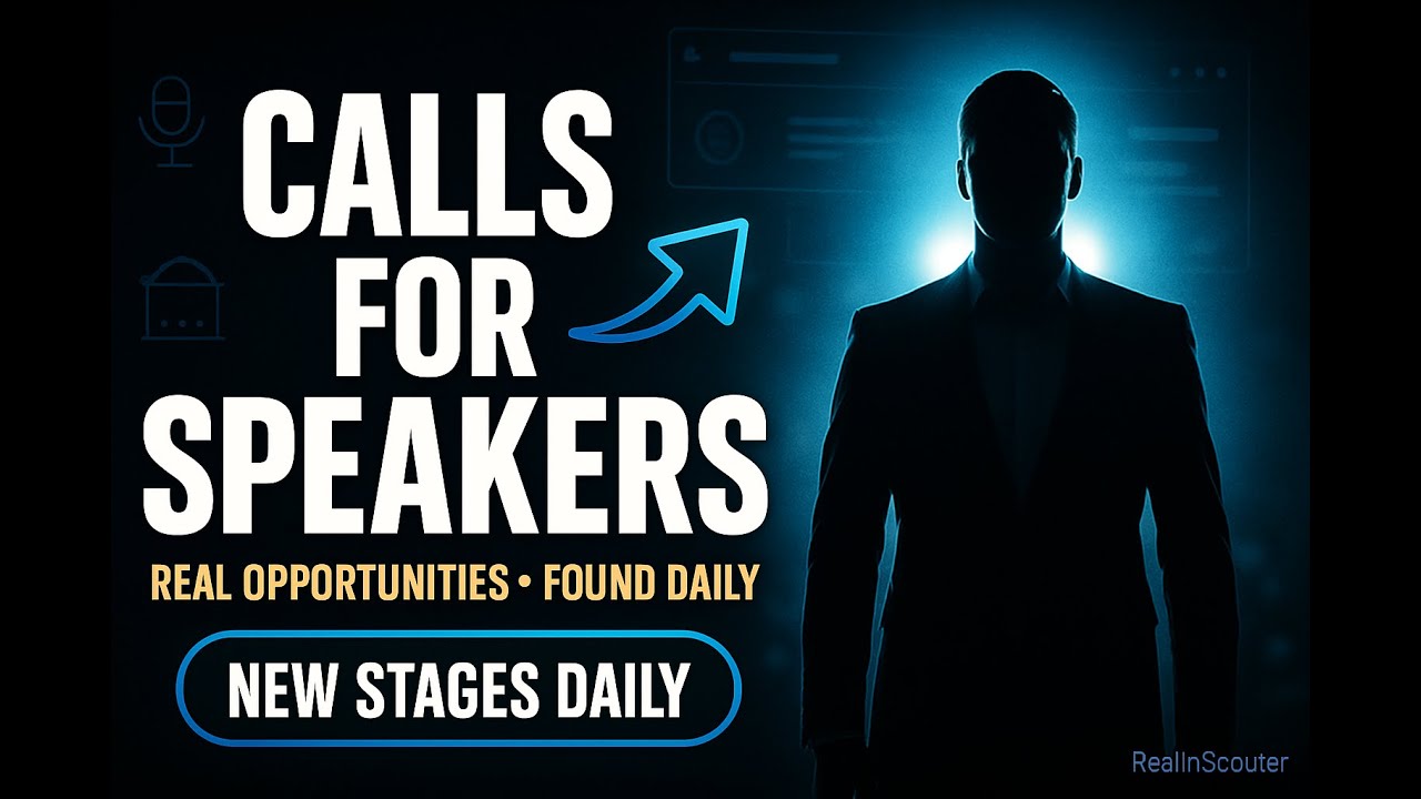 Calls for Speakers: Find Real Opportunities Daily