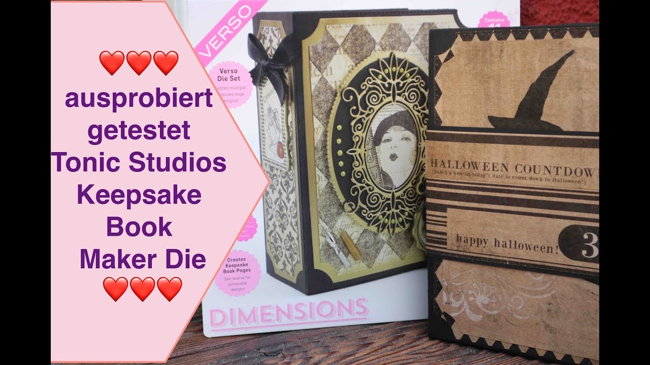 ausprobiert getestet Tonic Studios Keepsake Book Maker Die Stanzschablonen Set Mini-Album Scrapbook