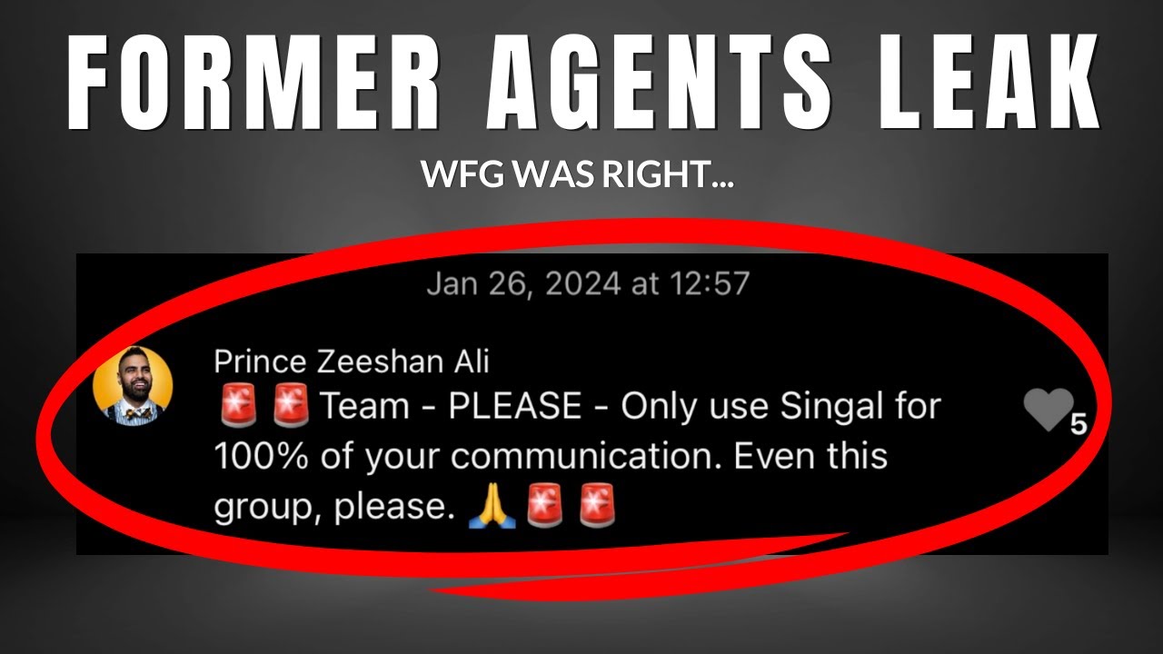 Former Agents Leak; Confirming Allegations in WFG Discovery; Slack Chat; NDA's... WFG Was Right
