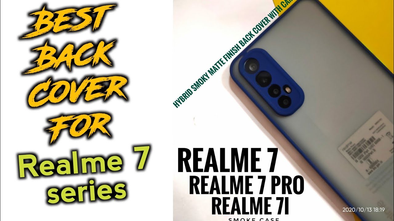 Best Cover for Realme 7. | Hybrid smoke matte case.|
