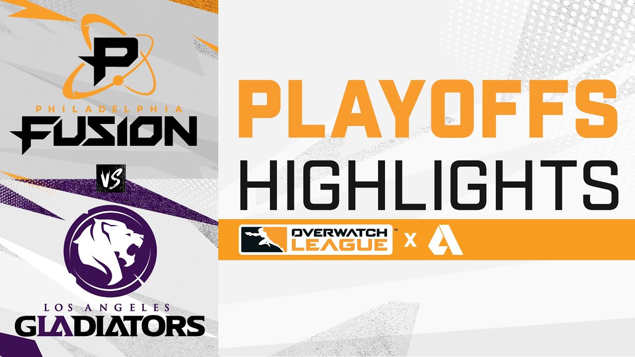 Philadelphia Fusion VS Los Angeles Gladiators - Overwatch League 2021 Highlights | Playoffs Day 1