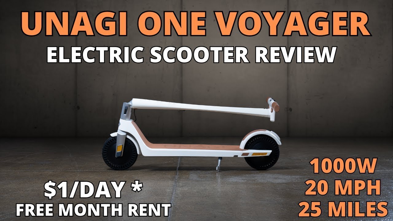 $1+/day Unagi Model One Voyager Escooter - Unboxing, Assembly, Test Ride, and Review - FREE MONTH