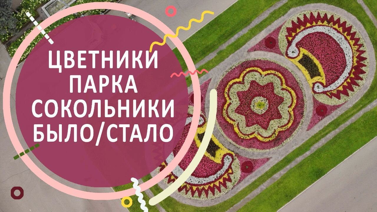 Цветники парка Сокольники было/стало