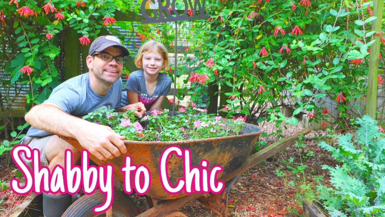 MUST SEE Garden HACK! WATCH What We Do With This OLD Rusty Wheelbarrow
