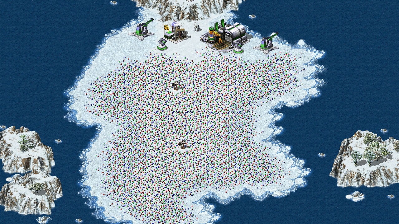 Yuri's Revenge Red Alert 2 He Who Dare Win Version Snow Defence Very Hard Before Extra Hard AI