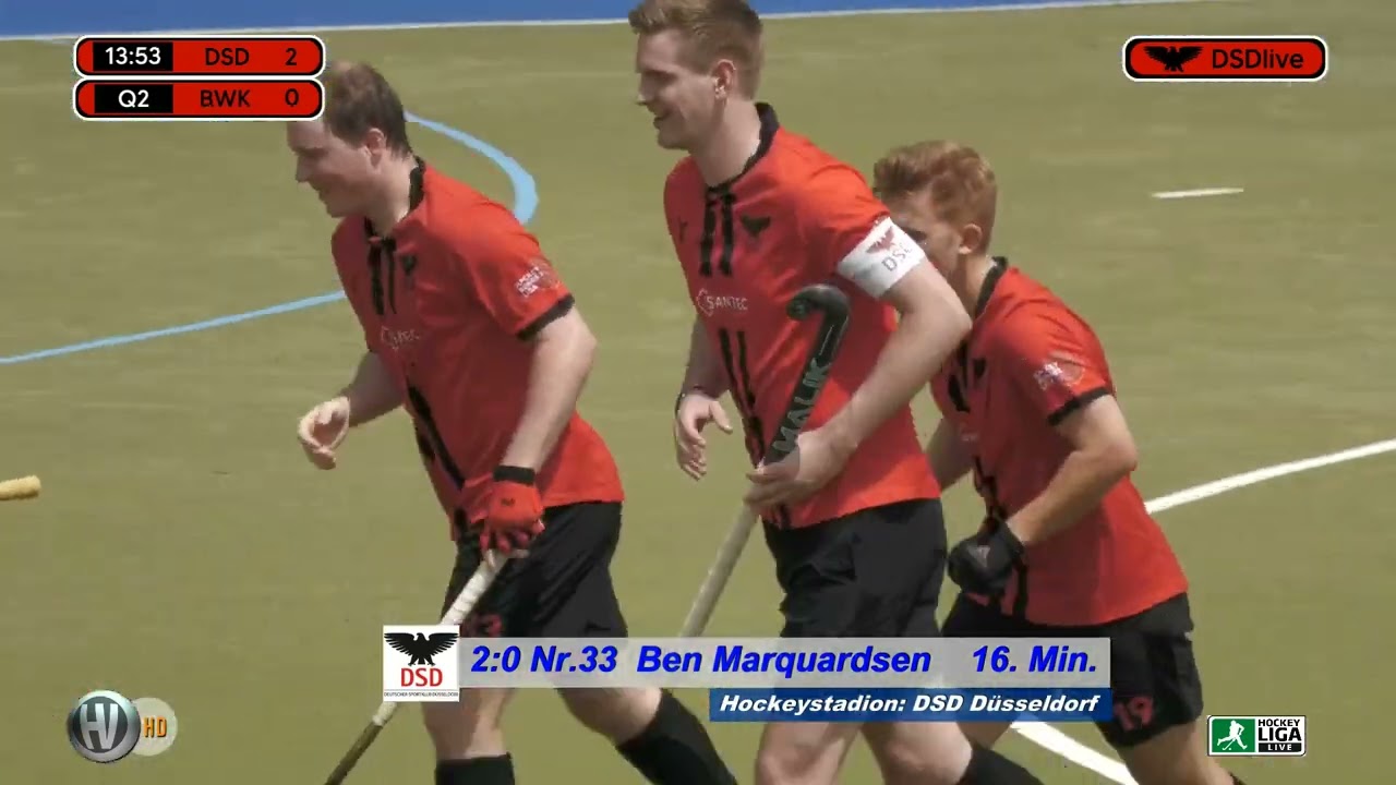 2. Feldhockey Bundesliga Herren DSD Düsseldorf vs. Blau-Weiss Köln 22.06.2025 Highlights