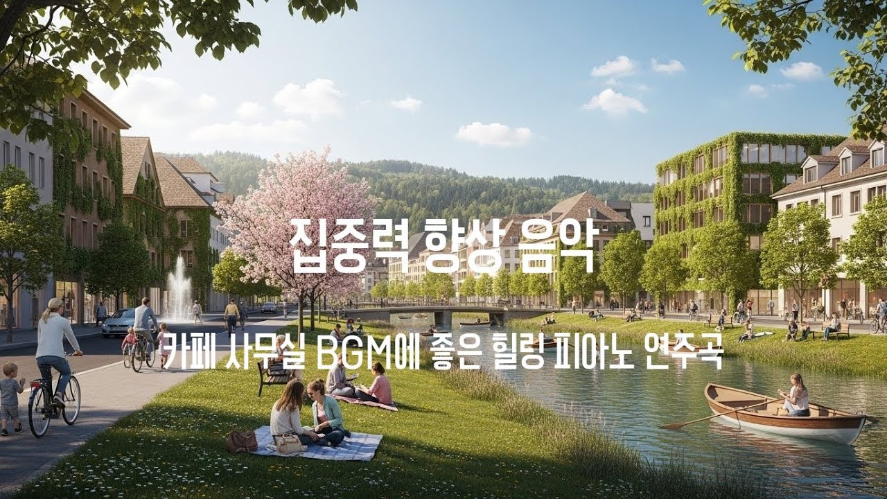 🌙 카페 사무실 BGM에 좋은 힐링 피아노 연주곡 | 집중력 향상 음악 [중간광고없음]