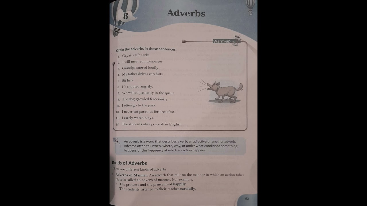 Adverbs Ch. 8 [class- 6] (