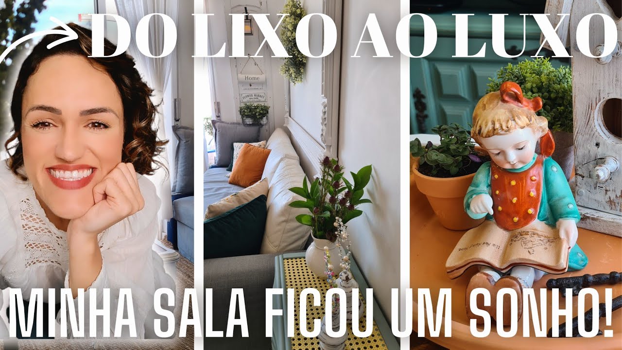 Decoração gastando pouco/ Sala linda/ Do lixo ao luxo/ Decoração Criativa