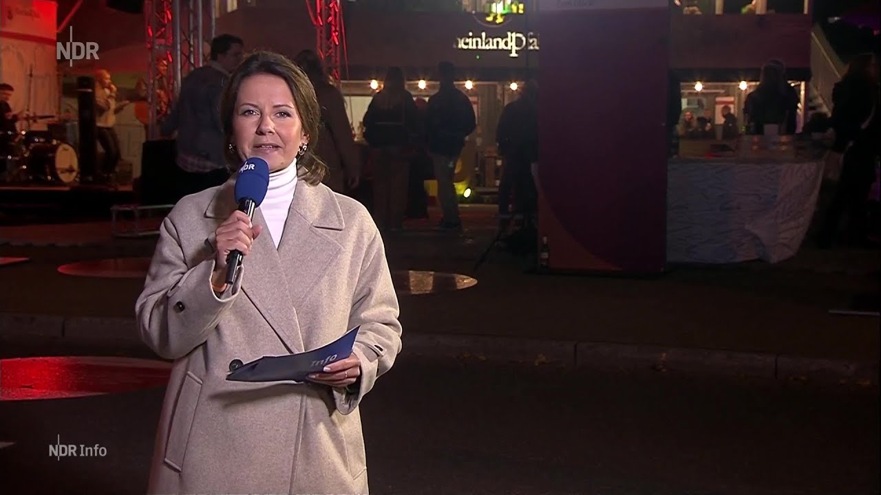Romy Hiller mit NDR Info beim Einheitsfest in Schwerin (2024)